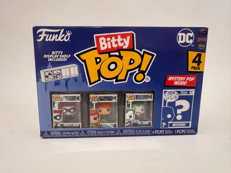 מארז Funko Bitty Pop! DC Batman 4 דמויות אספנות באריזה מקורית