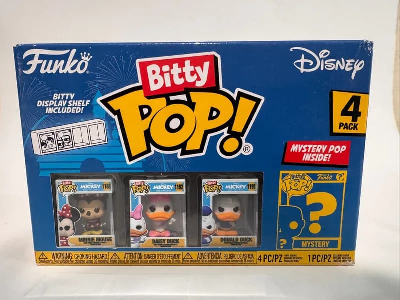 מארז Funko Bitty Pop! Disney 4-Pack כולל דמות Mystery נדירה