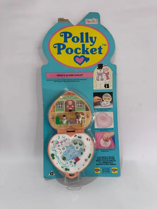 פולי פוקט Polly Pocket Heidi’s Alpine Chalet, Bluebird Toys 1991, באריזה מקורית!!!
