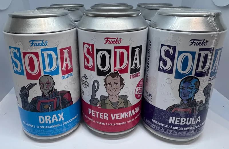לוט 10 פחיות Funko Soda פאנקו סודה, דמויות אספנות