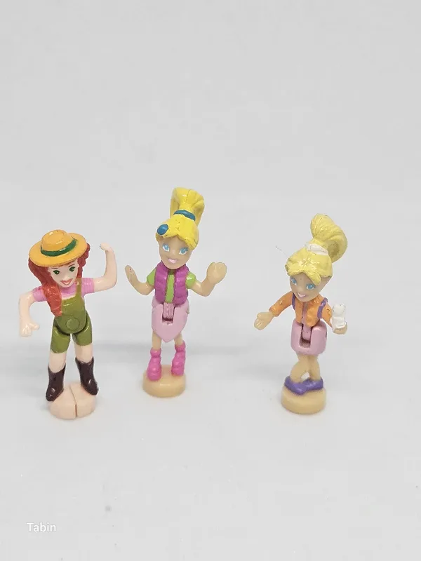 לוט 3 בובות פולי פוקט Polly Pocket וינטג׳ משנות ה־90