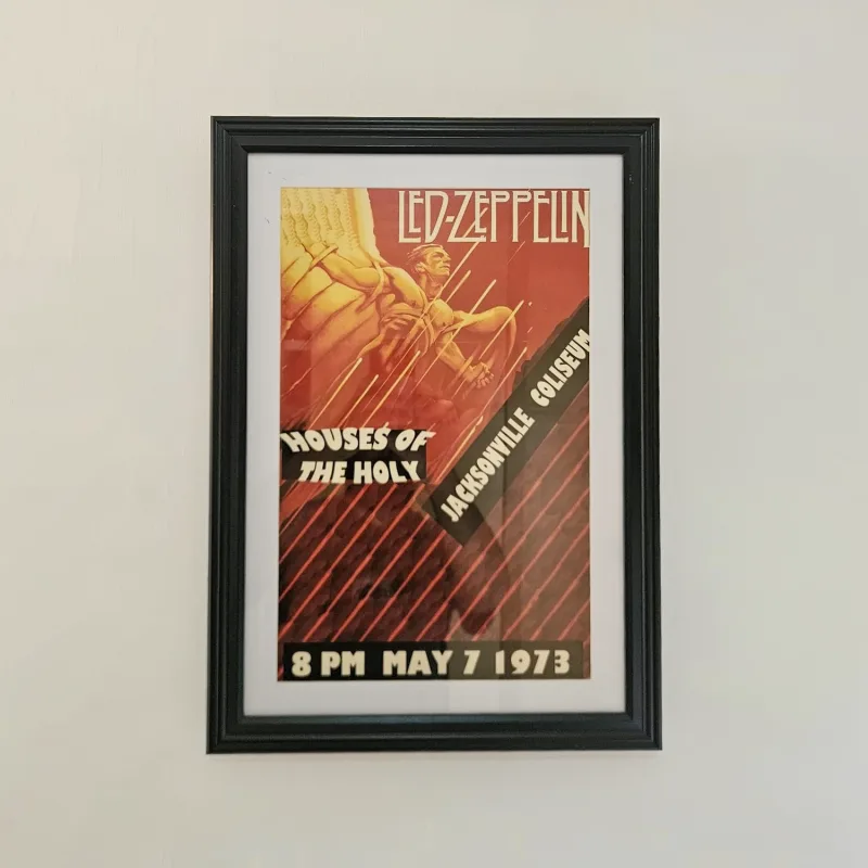 פוסטר ממוסגר לד זפלין Led Zeppelin – הופעה בג'קסונוויל, 7 במאי 1973