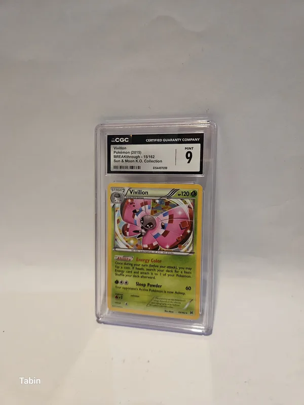קלף פוקימון מדורג CGC 9 Mint משנה 2015